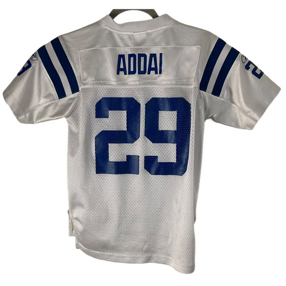 YOUTH Reebok NFL Authentic Joseph Addai 29 Kids Medium Jersey Indianapolis Colts - Picture 2 of 10